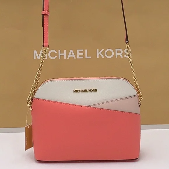 MICHAEL KORS MEDIUM DOME XCROSS XBODY GRAPEFRUIT MULTI COLOR - Picture 6 of 15